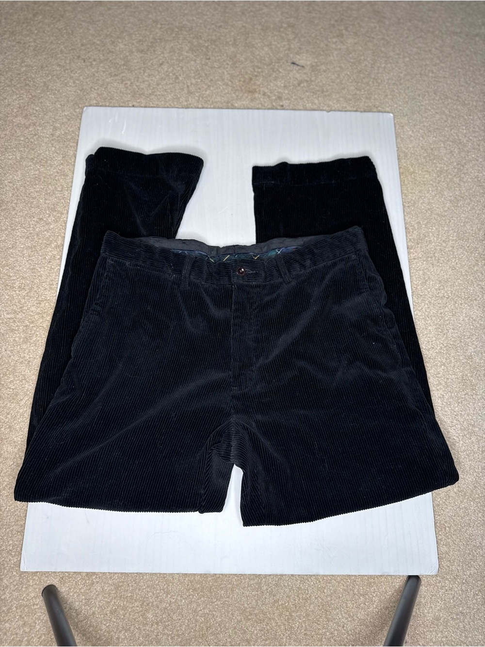 Ralph Lauren Black Corduroy Trousers size 36/30